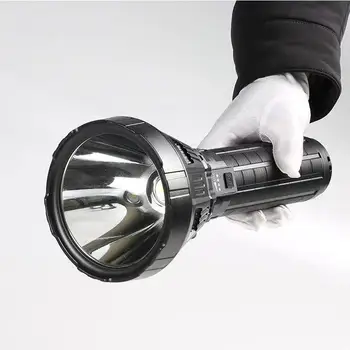 18650 Портативный мини алюминиевый 100000 люмен COB Тактический фонарь, масштабируемый фонарь, водонепроницаемый светодиодный USB перезаряжаемый фонарик