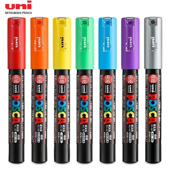 1шт Uni Posca Маркерная ручка PC-1M цветные акриловые граффити перманентная краска ручка Реклама/ПОП-плакат ручки Принадлежности для рисования