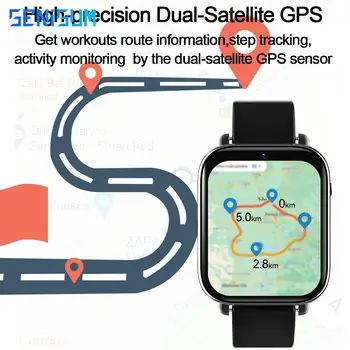 2022 IP68 Смарт-Часы Мужские 4G Sim-Карта 5MP Камера WIFI GPS Местоположение 3ATM Водонепроницаемый Android 9.1 Телефон Smartwatch Для IOS Android