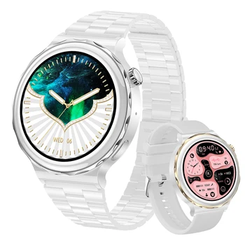 HK43 NFC Смарт-часы Женские Беспроводные Зарядные Смарт-Часы Bluetooth Call Smartwatch IP68 Водонепроницаемый 1,36-дюймовый 390 * 390 HD Экран