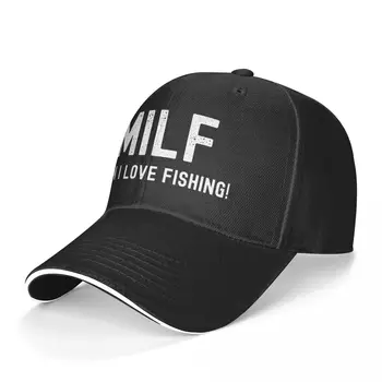 MILF Man, Я люблю бейсболку для рыбалки, хобби Для мужчин, женская шляпа дальнобойщика с принтом, стильные солнцезащитные бейсболки в стиле Рок.