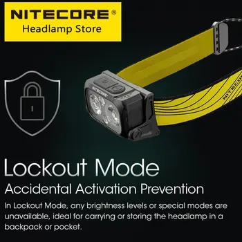 Nitecore Новый NU25 400-Люменный USB-C Перезаряжаемый Налобный фонарь Со Встроенным Аккумулятором, Фара с тремя Источниками света Для Бега, Треккинга, Альпинизма