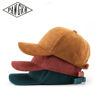 PANGKB Брендовая Однотонная кепка Осень зима вельветовая уличная утепленная шапка в стиле хип-хоп snapback для взрослых повседневная солнцезащитная бейсболка bone