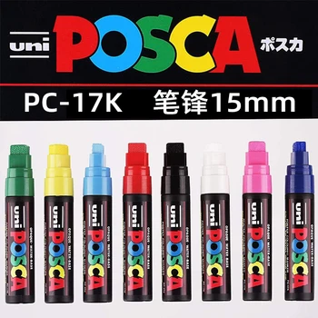 PC-17K Маркерная Ручка Японский UNI POSCA Экстремально Грубый Тип 15 мм Плакат POP На водной основе Рекламные Граффити Акриловый маркер