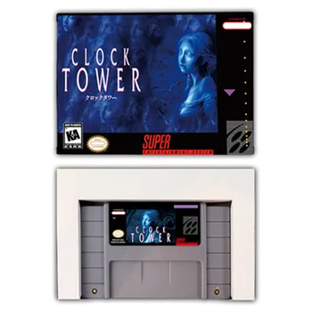 RPG-игра для Clock Tower - Игровой картридж с коробкой для 16-битной консоли SNES американской версии NTSC
