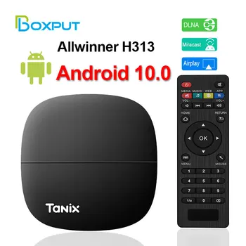 Tanix A3 TV box Android 10,0 Allwinner H313 1 ГБ 8 ГБ 2G 16G Smart tv Box 4K TVBox 2,4 G Wifi телеприставка медиаплеер PK TX3 MINI
