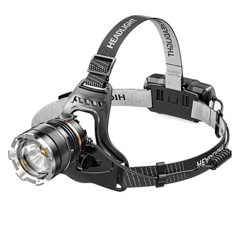 W50 LED датчик Фара водонепроницаемый головной свет перезаряжаемые Рыбалка Поиск кемпинг головной фонарь фонарик зум 