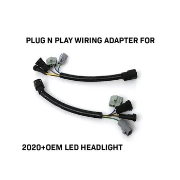 Адаптеры Plug and Play для 16-20 фар Toyota Tacoma Fit 2020 с полностью светодиодными фарами