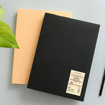 Блокнот для Зарисовок 16K 128 Чистых Страниц Из Однотонной Крафт-бумаги В Твердом Переплете Альбом для Зарисовок Дневник для Художественной Живописи Рисунок