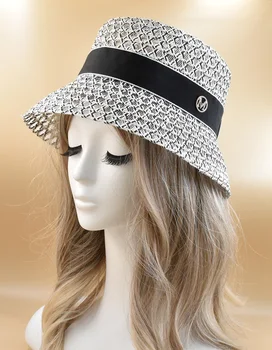 Высококачественная открытая дышащая солнцезащитная шляпа с плоским верхом, весенне-летний тканый цилиндр, шляпа рыбака в британском стиле, солнцезащитная кепка
