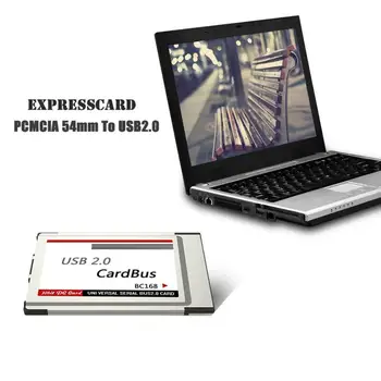 Гибкий Удобный Адаптер Экспресс-карты USB 2.0 для Ноутбука, Долговечная Экспресс-Карта, Широкая Совместимость с Компьютером