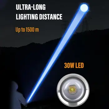 Горячий супер яркий фонарь для рыбалки с фиксированным фокусом для кемпинга на 1500 метров 2023, светодиодный фонарик, Новейшие Сильные магниты, 30 Вт Светодиодный