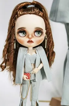 Индивидуальная кукла Blyth ручной работы, индивидуальная кукла для продажи и одежда (не обувь и уши), волосы похожи