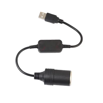 Кабель питания видеорегистратора от USB до материнской платы прикуривателя, кабель питания усилителя от USB5V до 12V
