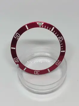 Красное субкрасное кольцо Lv подходит для сборки керамического кольца 38 мм для часов, аксессуаров для обслуживания механических часов