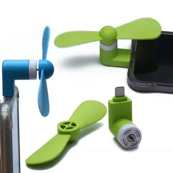Мини-вентилятор для телефона, гибкие вентиляторы Micro USB, портативный Электрический вентилятор для мобильного телефона, охлаждающий кулер, Мини-вентилятор для Android iPhone