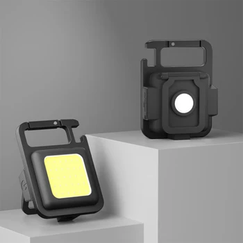 Мини светодиодный фонарик-брелок; Портативный карманный Водонепроницаемый Usb-аккумулятор для кемпинга на открытом воздухе; Рыбалки; Маленькие фонарики
