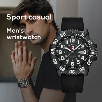 Мужские повседневные спортивные часы BENNEVIS, роскошные деловые мужские водонепроницаемые светящиеся силиконовые часы relogios masculino 2023, новинка