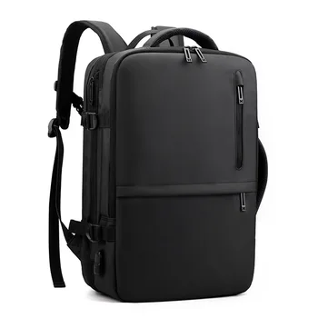 Мужской рюкзак большой емкости, расширяемые водонепроницаемые Деловые дорожные сумки, мужской рюкзак для ноутбука с диагональю 17,3 дюйма