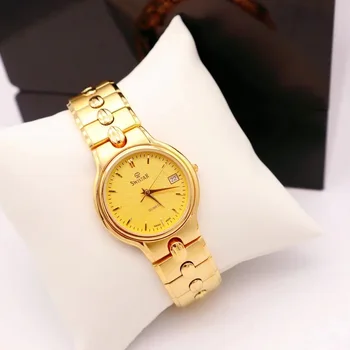 Не выцветает новый дизайнерский медный ремешок 2021 женские часы Gold Vintage Женские Золотые Винтажные Часы Изысканный Японский Механизм в стиле INS