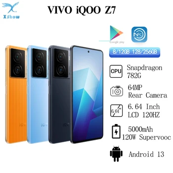 Новый VIVO IQOO Z7 5G Snapdragon 782G 64-Мегапиксельная Основная Камера 6,64 