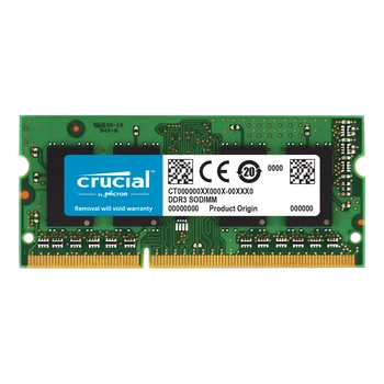 Оперативная память Crucial DDR3L 4 ГБ DDR3L-1600 SODIMM 1.35В CT51264BF160B