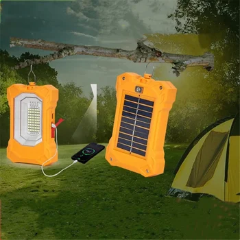 Портативные солнечные фонари для кемпинга, крючок для палатки, блок питания, фонарик для аварийных работ на открытом воздухе, светодиодные прожекторы для пеших прогулок, рыбалки