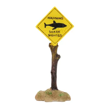  Предупреждающая табличка Украшение аквариума Забавные украшения для аквариумов из смолы для всех видов рыб