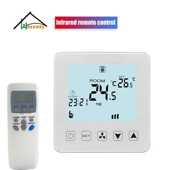 Программируемый комнатный термостат с дистанционным управлением 2p 4p для измерения температуры охлаждения/нагрева, 3-ступенчатые фанкойлы с NC/БЕЗ клапана