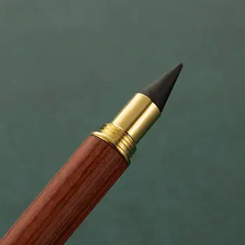 Ретро Латунный Вечный карандаш HB Деревянный карандаш без чернил Неограниченное количество Инструментов для рисования художественных эскизов, Школьные канцелярские принадлежности Kawaii для детей