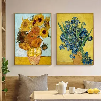Современные картины Ван Гога Моне ручной работы, знаменитые картины маслом на холсте, Текстурированная стена для декора гостиной, эстетический челнок