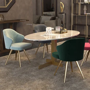 Стулья для столовой в постмодернистском стиле в гостиной, скандинавской спальне, дизайнерском кресле для переодевания в отеле, офисных переговорах, кресле для отдыха со спинкой