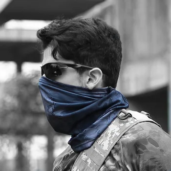 Уличный военный тактический камуфляжный шарф с сеткой от пыли, для рыбалки, велоспорта, защитные шарфы, для охоты, шейный платок для стрельбы