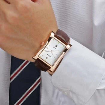 Часы мужские 2020 Люксовый бренд WWOOR classic Модные мужские наручные часы из натуральной кожи, водонепроницаемые мужские наручные часы mens 2020