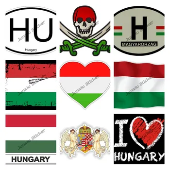 Я Люблю Венгрию Развевающийся Флаг Символ Венгрии Мир Во Всем Мире Любовь Юмор Мурика Цветная Наклейка Состояние Наклейка На Крышку Царапины Украшение Автомобиля