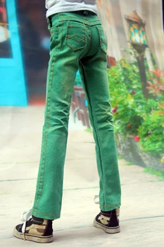 1/4 1/3 масштаб BJD одежда зеленые плиссированные выстиранные джинсы для BJD/SD MSD SD13 SD17 SSDF ID72 HID strong uncle аксессуары для кукол C0008