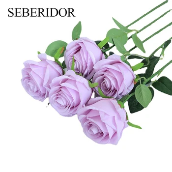10шт 50 см Искусственный цветок, Высококачественная шелковая Роза для свадьбы, гостиной, украшения дома, подарка на День Святого Валентина