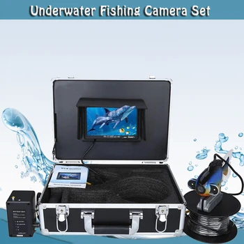 20 М 7-Дюймовый ЖК-Монитор Fish Finder Водонепроницаемая Камера Для Подводной Рыбалки на голову для Рыбалки на открытом воздухе Lce/Озеро и Лодка