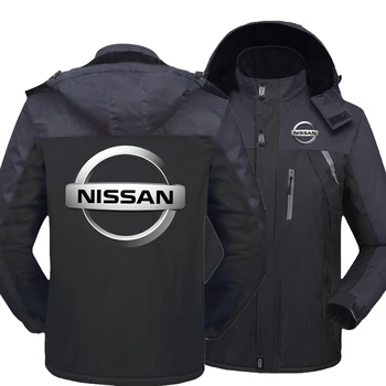 2023 Новая зимняя мода Мужские флисовые водонепроницаемые куртки с логотипом Nissan, утепленные толстовки на молнии, теплая верхняя одежда высокого качества