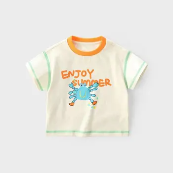 2023 Новые футболки для девочек, летние футболки для мальчиков