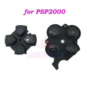 30 комплектов черных левых и правых токопроводящих резиновых кнопок, набор клавиатур для ремонта и замены Sony PSP2000 Slim Console D Pads