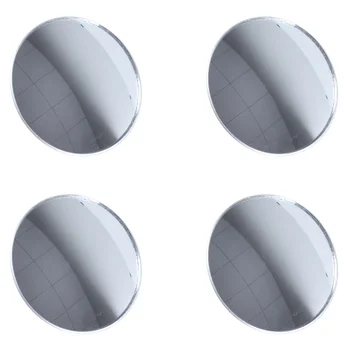 4X серебристых 3-дюймовых круглых выпуклых зеркала заднего вида в слепой зоне для автомобиля Auto
