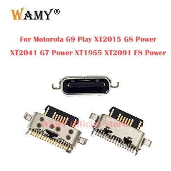 50шт Разъем Usb Зарядного Устройства Порт Зарядки Док-станция Для Motorola Moto G9 Play XT2015 G8 Power XT2041 G7 Power XT1955 XT2091 E8 Power