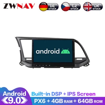 Android 9,0 IPS Экран PX6 DSP Для Hyundai ELANTRA 2016 2017 2018 Автомобильный Без DVD GPS Мультимедийный Плеер Головное Устройство Радио Аудио Стерео
