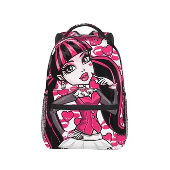 Back To School Hearts Kawaii Cool Backpack Школьный рюкзак для кукол Монстр Хай для девочек