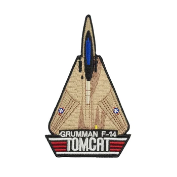 Grumman Tomcat F14 Вышивка Военным Железом на Нашивках для Аксессуаров Одежды, Нанесенных на Куртку, Жилет Армии США На Заказ