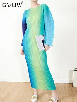 GVUW 2023 Весеннее Имперское Плиссированное платье С рукавом 