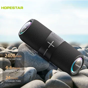 Hopestar P36 Новый Открытый Беспроводной Bluetooth для спортивной езды, водонепроницаемые цветные фонари, сабвуфер, двойной динамик