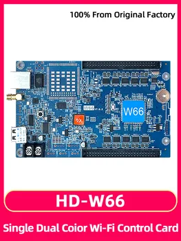 HuiDu HD-W66 Rolling Walk Word Рекламный Щит Материнская Плата Монохромный Светодиодный Дисплей Карта Управления Мобильным Телефоном Wi-Fi И USB-Порт