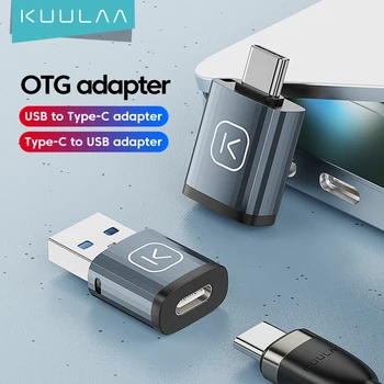 KUULAA USB 3.0 Type-C OTG Адаптер USB To Type C Конвертер между Мужчинами и USB-Женщинами Для Macbook Xiaomi Samsung S20 Разъем USBC OTG